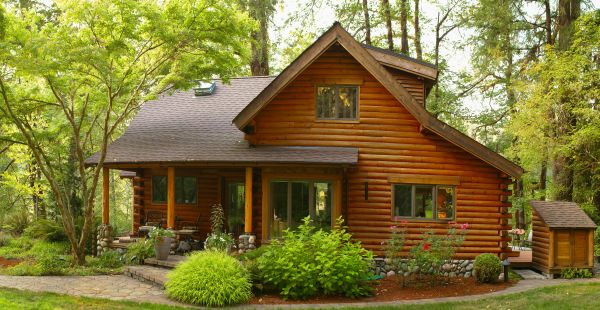 Log Home Exterior Cleaning in North Fort Myers