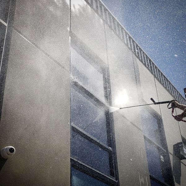 Exterior Building Washing in North Fort Myers